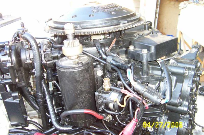 Johnson 90hp 1990/Removal and Undressing/Port side reference